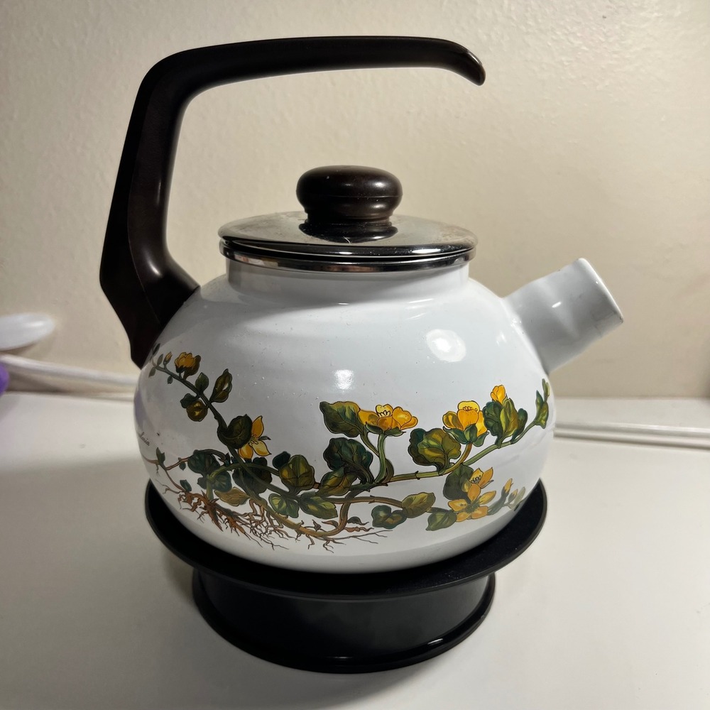 Villeroy & Boch Botanika Tea Kettle White Floral Lysimachia Nummularia Germany